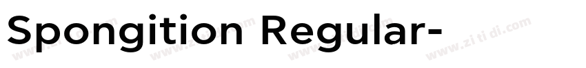 Spongition Regular字体转换 Spongition Regular字体转换